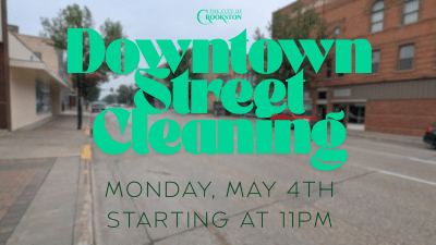 City of Crookston to clean streets Monday night