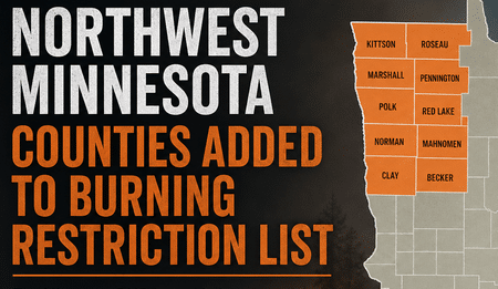 Northwest Minnesota counties added to spring burning restrictions