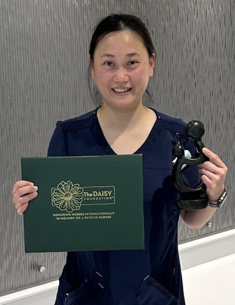 Altru nurse Candy Lagamayo receives DAISY Award for compassion and attentiveness