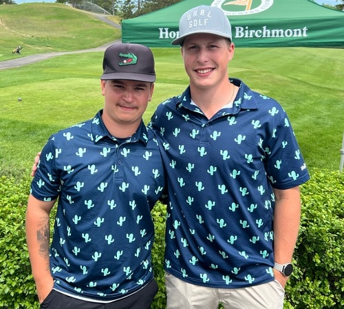 Fischer and Shockman wrap up the first round of the Section 8A Golf Tourney
