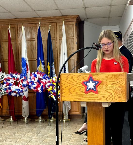 Crookston DAVA Chapter announces Jennika Reese as the recipient of their Outstanding Junior Award