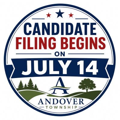 Candidate filing period for Andover Township positions begins on July 14