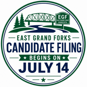Candidate filing period for City of East Grand Forks positions begins on July 14