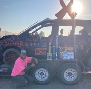Crookston man wins the Pennington County demolition derby, as participants raise over $6,200 for “Crashing with Karter” cancer fundraiser