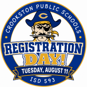 The Crookston Public Schools Back to School Registration Day will be held on Tuesday, August 11