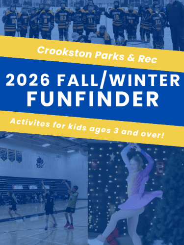 The Crookston Parks and Rec Fall/Winter FunFinder is now available