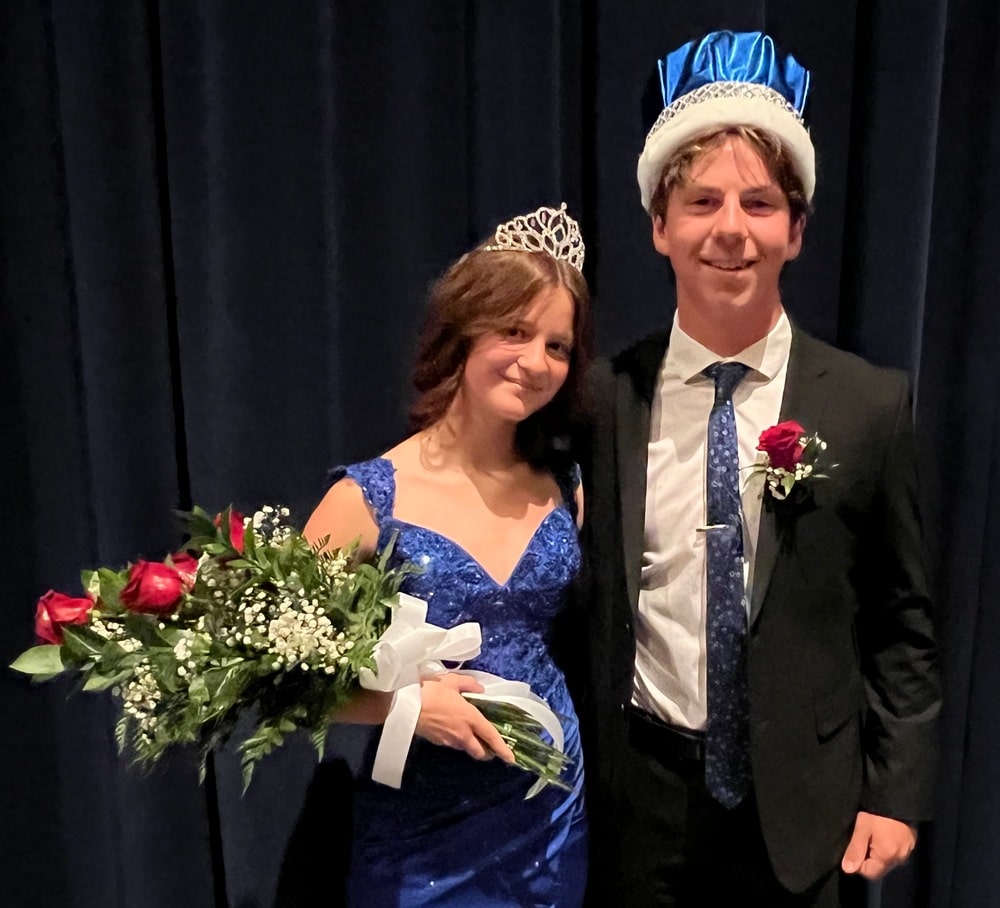 Grant Funk and Aubrey Bartrum crowned Crookston High School Homecoming King and Queen