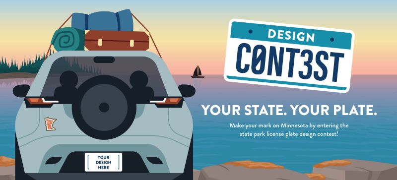 New state parks license plate contest accepting design entries through October 31