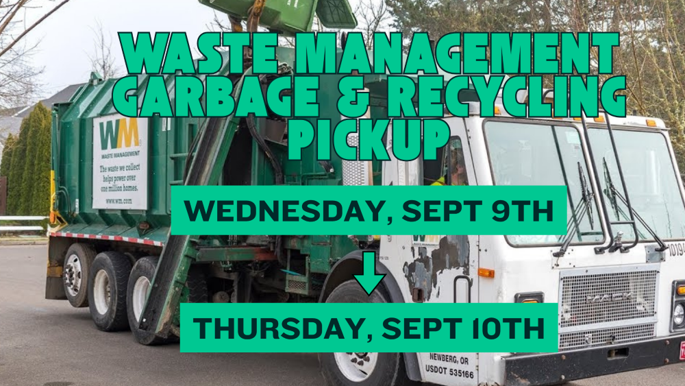 Garbage and recycling pickup in Crookston is delayed to Thursday