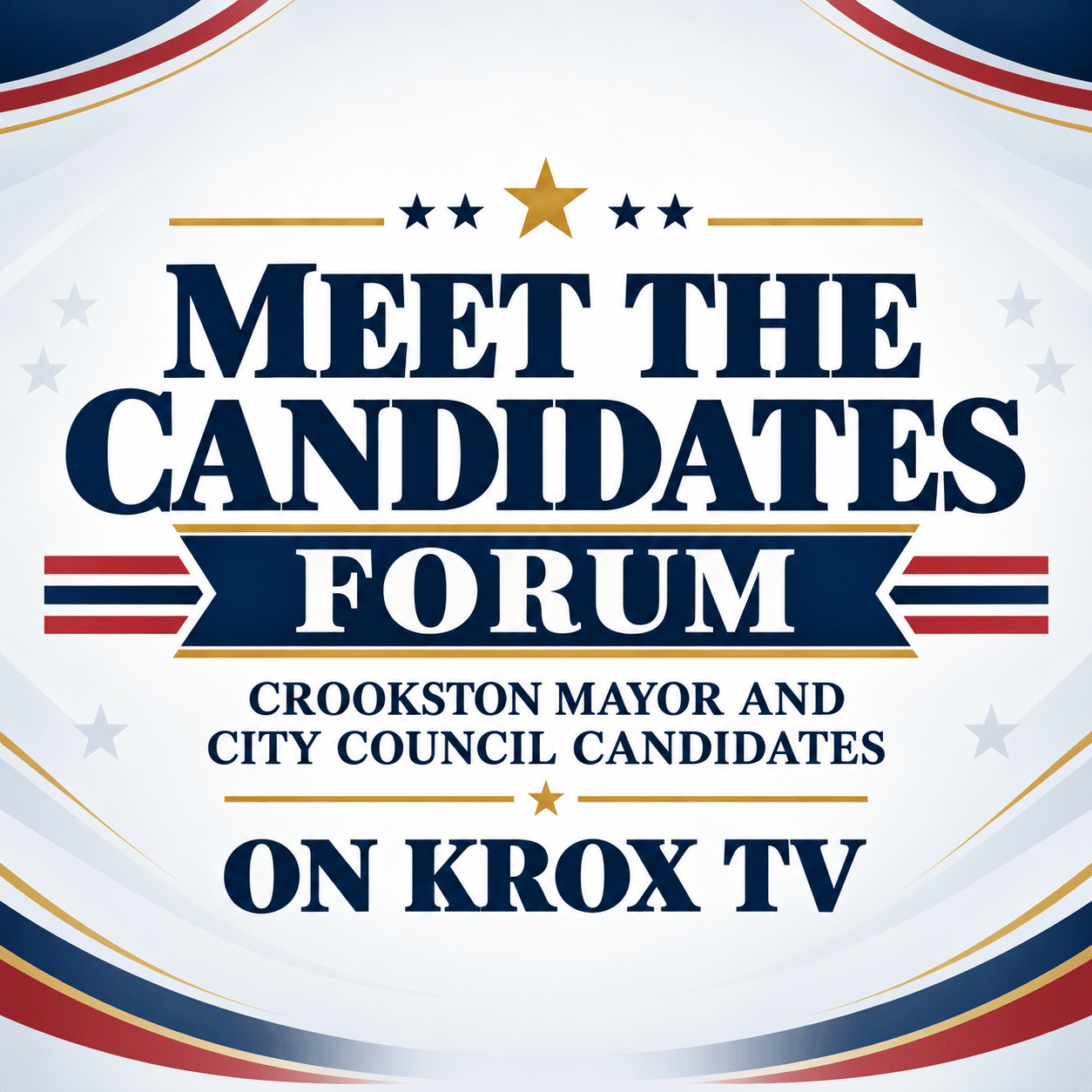 Meet the Candidates forum – Crookston Mayor and City Council – on KROX TV