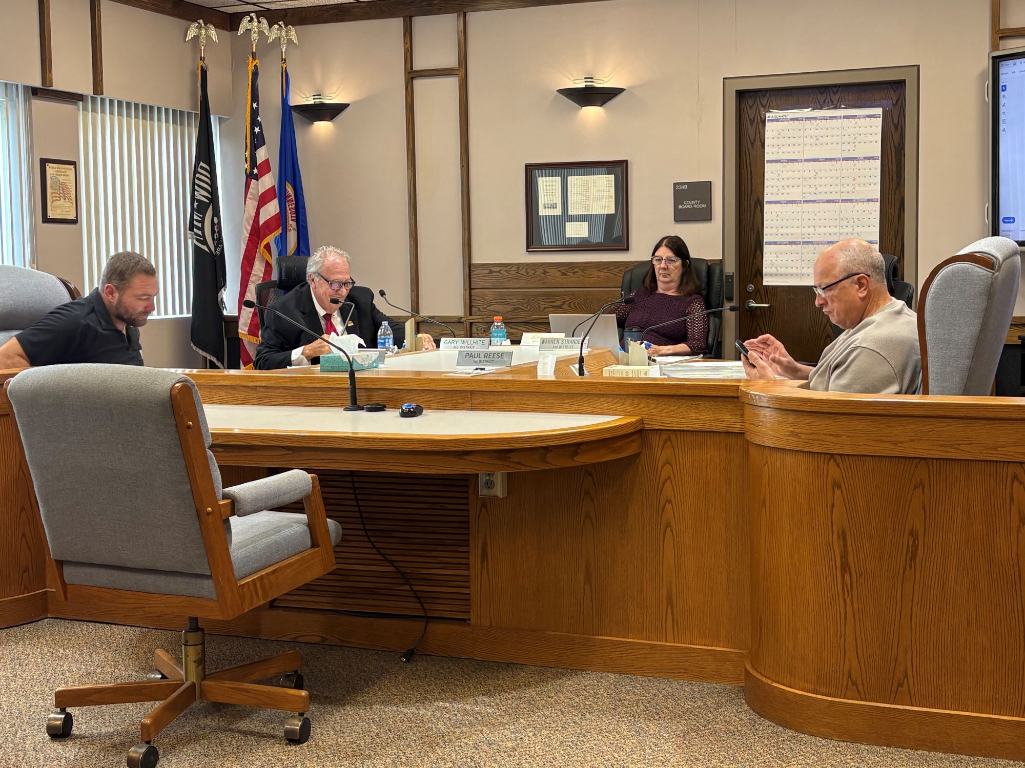 The Polk County Board approved the 2027 preliminary levy at 5 percent and discussed public health updates during Tuesday’s meeting