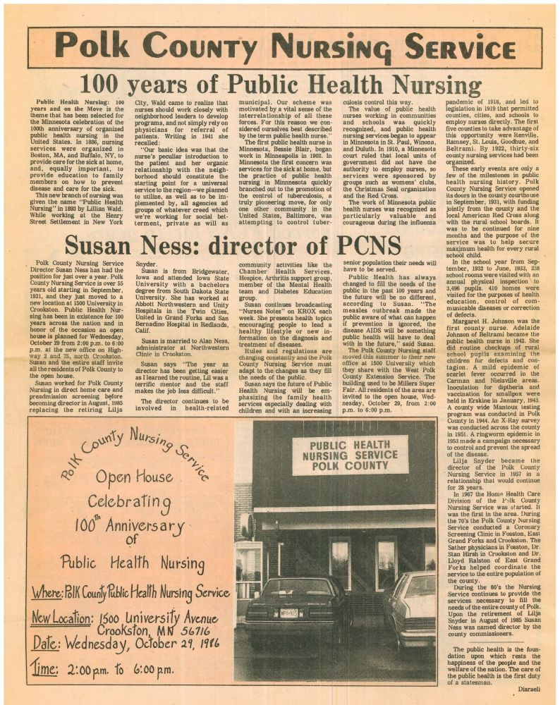 Polk County Public Health celebrates its 95th anniversary
