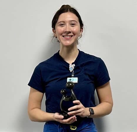 Altru Labor & Delivery nurse Bella Kartch receives DAISY Award for her great compassion