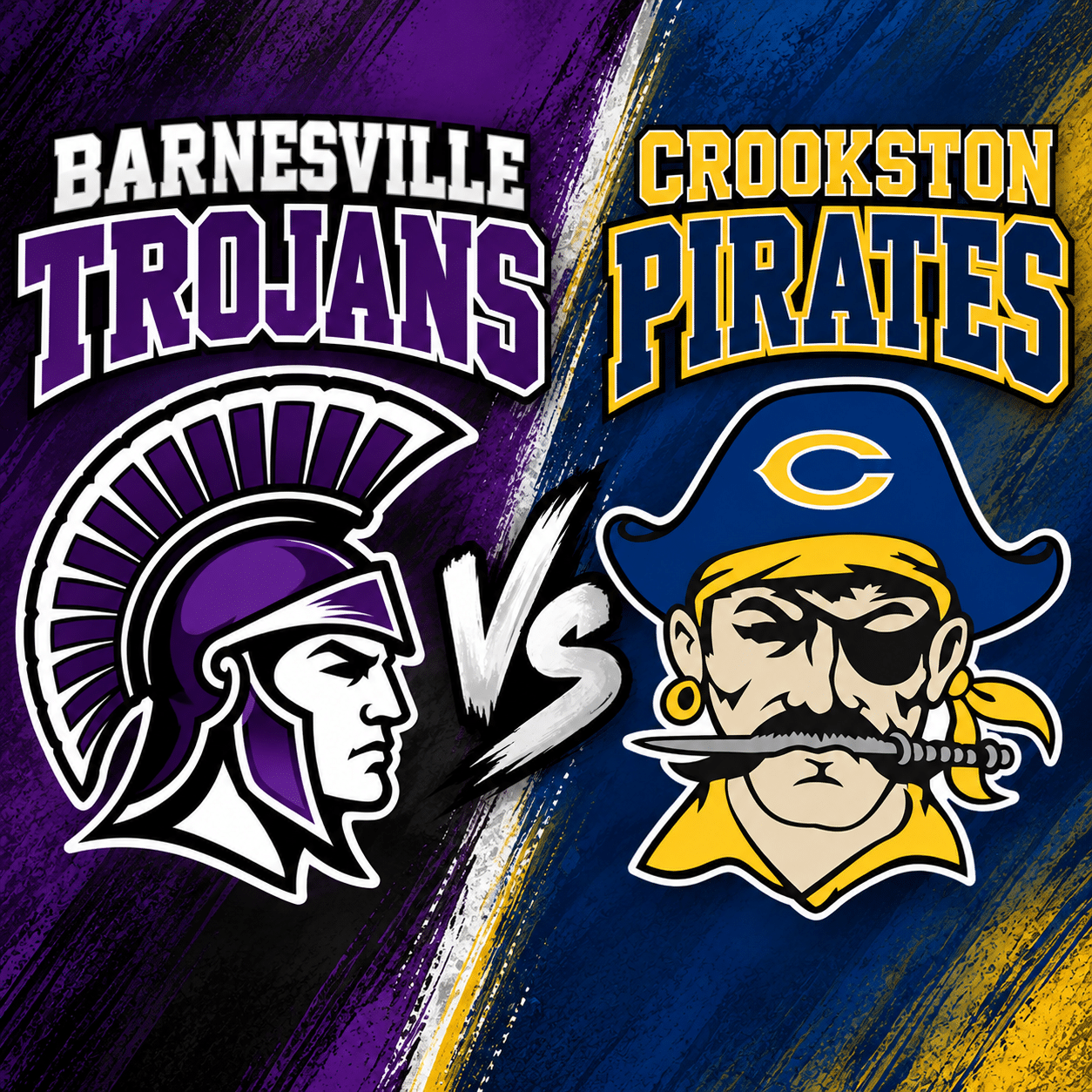 Crookston Pirate Football takes on Barnesville in Section 8AA playoffs