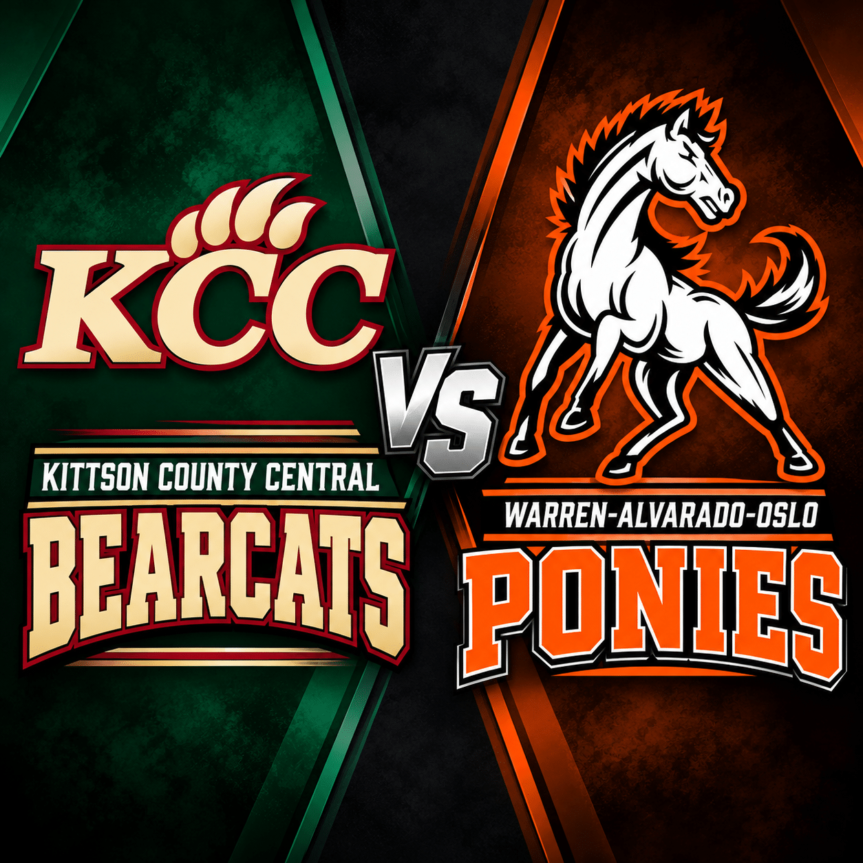 Warren-A-O Pony Football hosts #2-ranked Kittson County Central – on KROX
