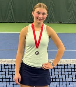 Lauren Tull wins true-second match, advances to State Tennis Tournament
