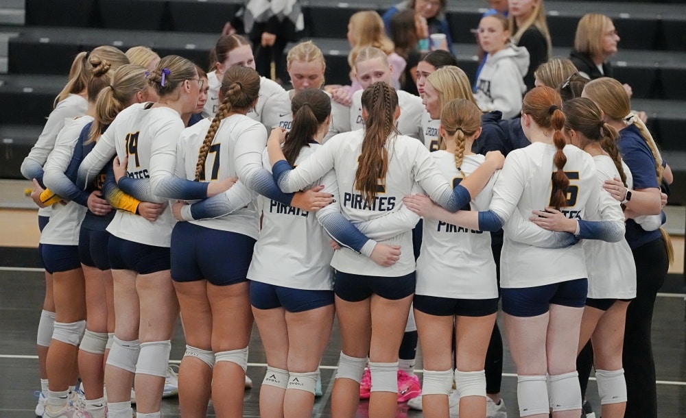 DGF uses three runs to beat the Crookston Pirate Volleyball team in the Section 8AA playoffs
