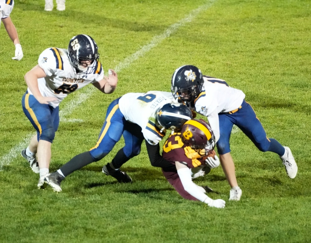 Bagley Flyers shut out and shut down Crookston Pirate Football