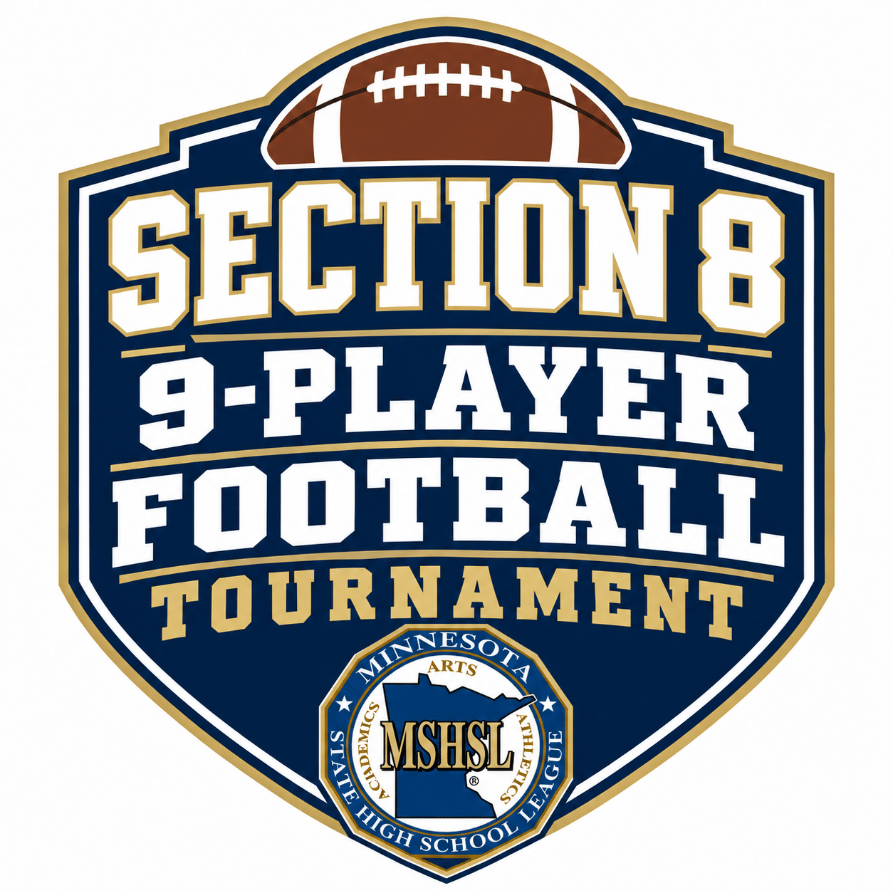 2026 Section 8 9-Player Football Tournament seeds/schedule